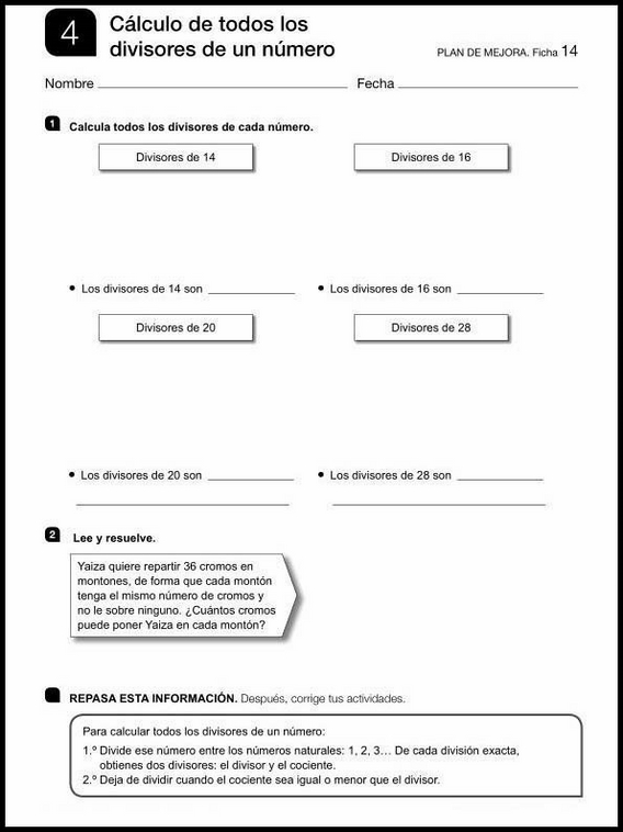 Esercizi di matematica per bambini di 11 anni 36