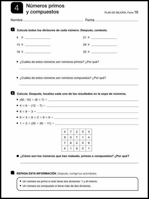 Exercices de mathématiques pour enfants de 11 ans 38