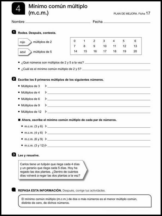 Atividades de matemática para crianças de 11 anos 39