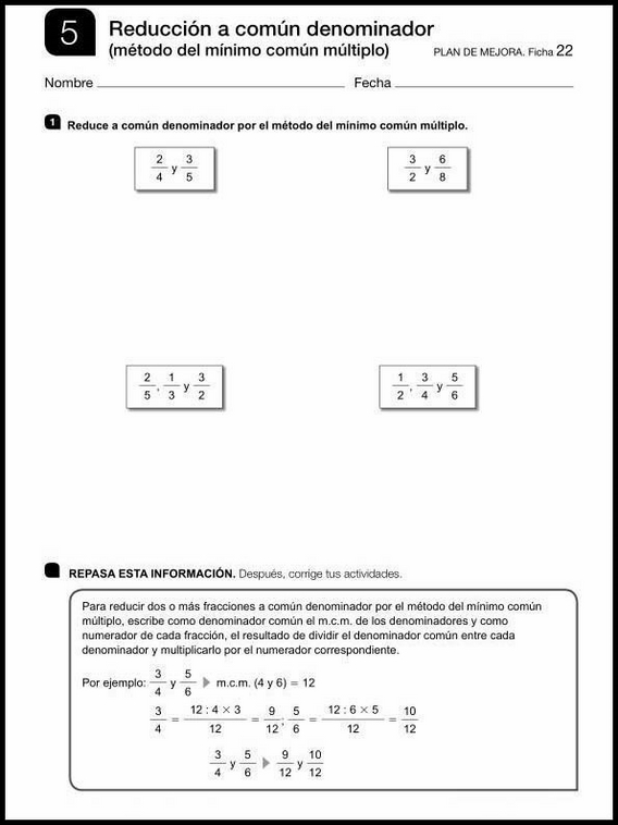 Exercices de mathématiques pour enfants de 11 ans 44