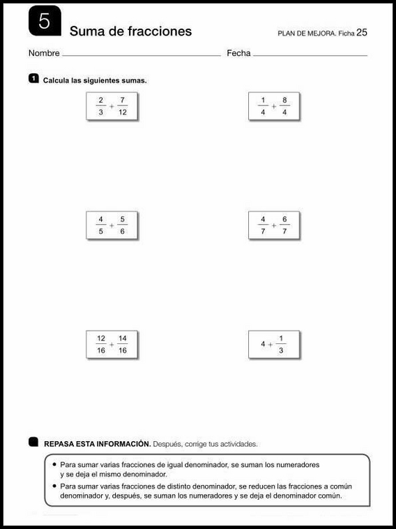 Atividades de matemática para crianças de 11 anos 47