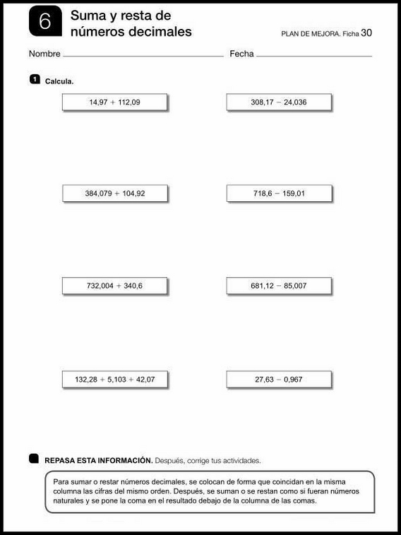 Exercices de mathématiques pour enfants de 11 ans 52