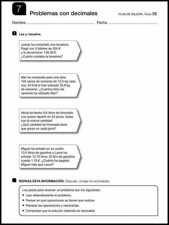 Exercices de mathématiques pour enfants de 11 ans 60