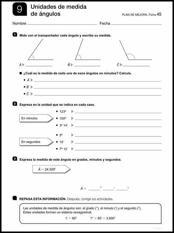 Atividades de matemática para crianças de 11 anos 67