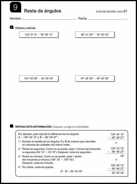 Esercizi di matematica per bambini di 11 anni 69