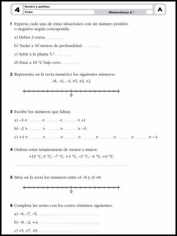 Esercizi di matematica per bambini di 11 anni 7