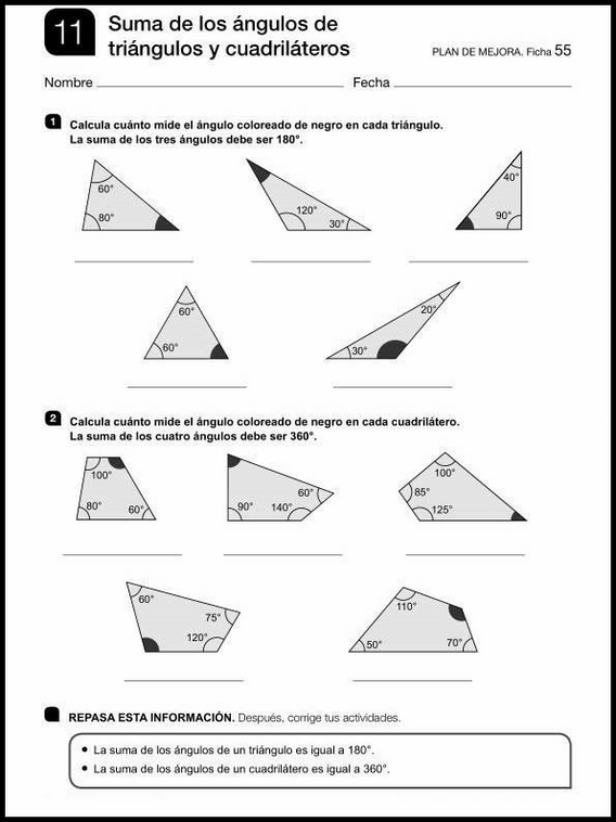 Atividades de matemática para crianças de 11 anos 77