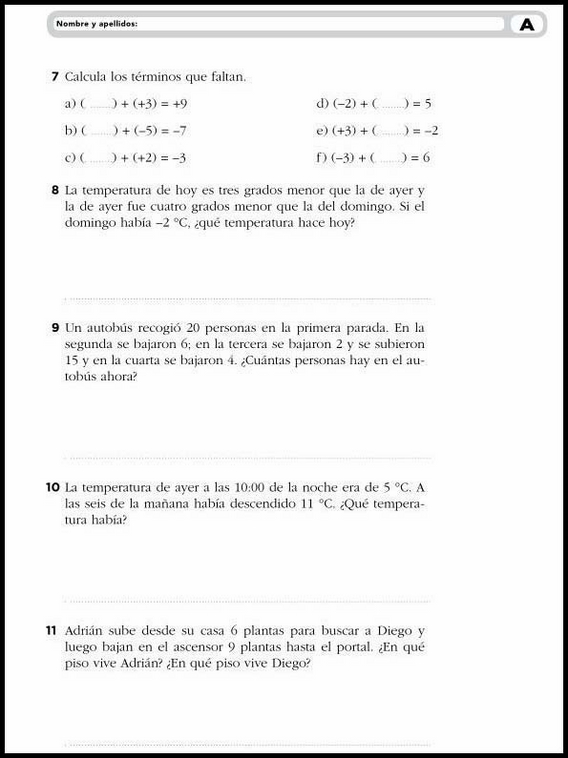 11 años 6º Educacion Primaria Ampliacion 8