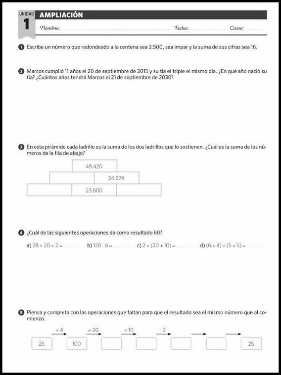 Maths Worksheets for 11-Year-Olds 91