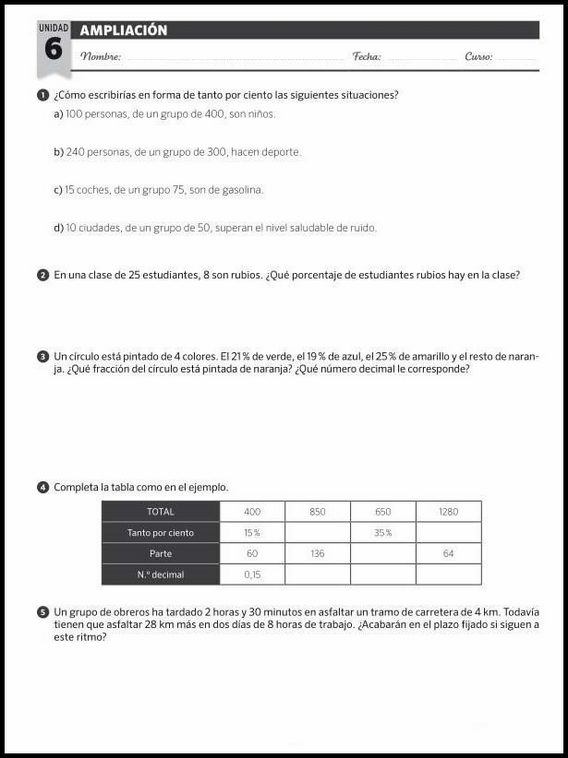 Atividades de matemática para crianças de 11 anos 96