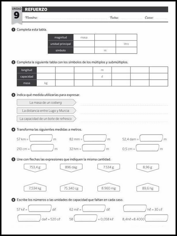 Exercícios de matemática para crianças de 11 anos 113