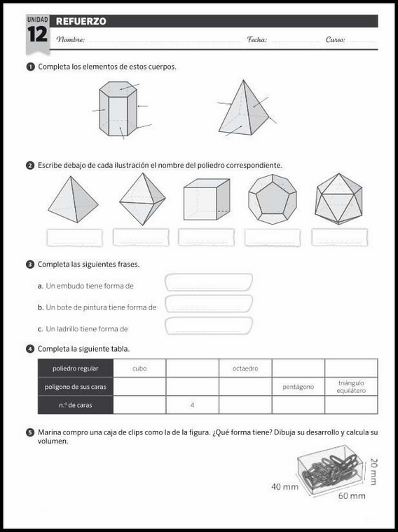 Exercícios de matemática para crianças de 11 anos 119