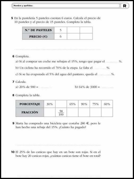 Mathe-Übungsblätter für 11-Jährige 14