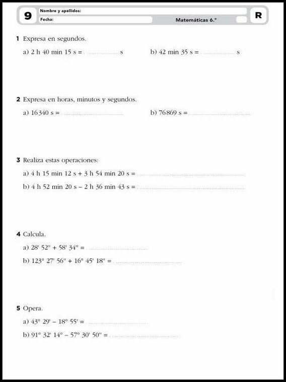 Exercícios de matemática para crianças de 11 anos 15