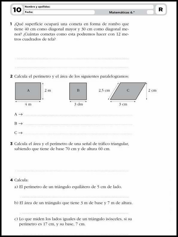 Entraînements de mathématiques pour enfants de 11 ans 17