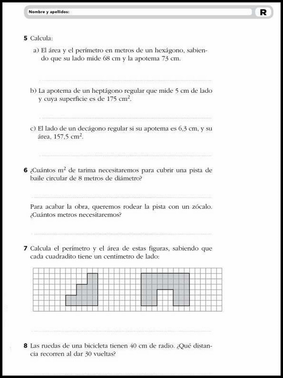 11 años 6º Educacion Primaria Refuerzo 18