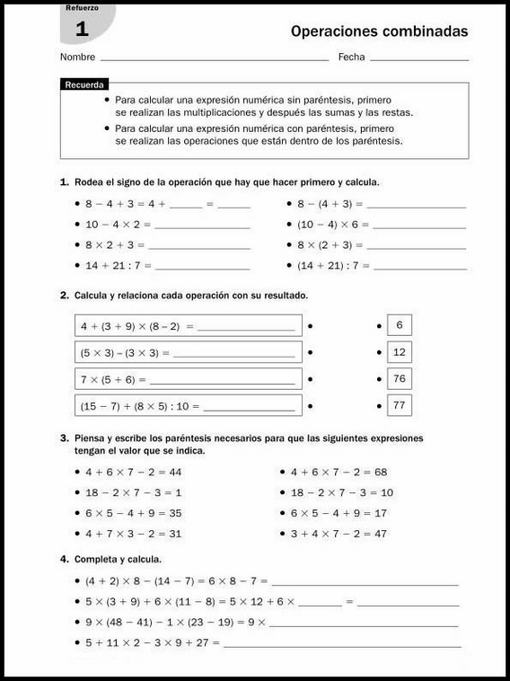 Entraînements de mathématiques pour enfants de 11 ans 23