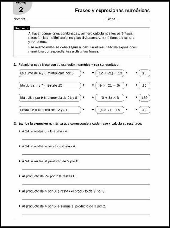 11 años 6º Educacion Primaria Refuerzo 24