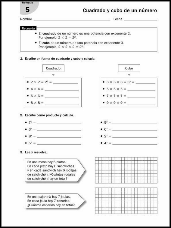 11 años 6º Educacion Primaria Refuerzo 27