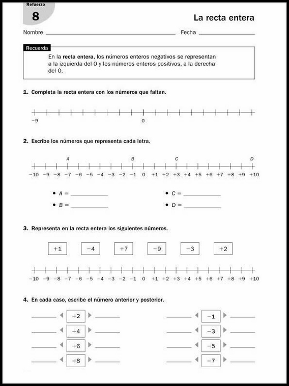 11 años 6º Educacion Primaria Refuerzo 30