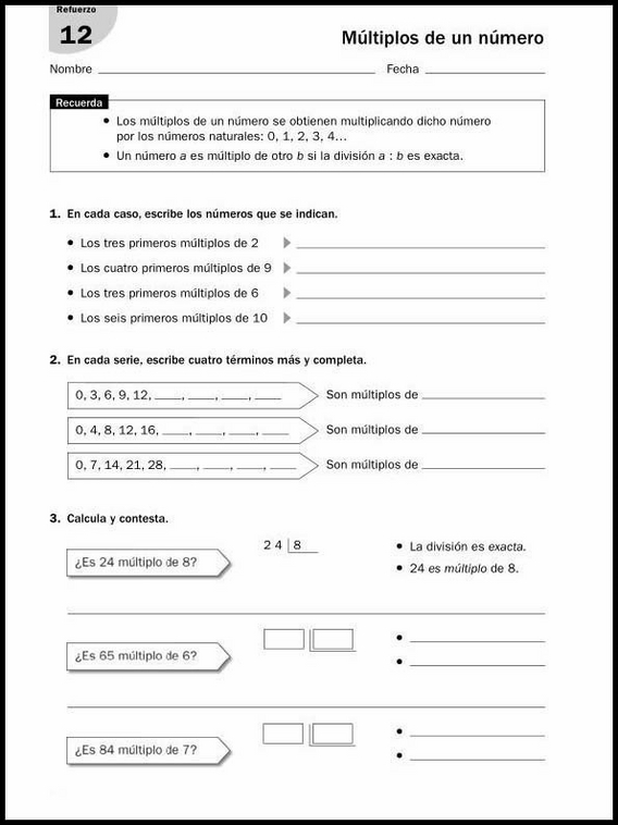 Entraînements de mathématiques pour enfants de 11 ans 34