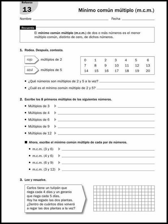 Exercícios de matemática para crianças de 11 anos 35