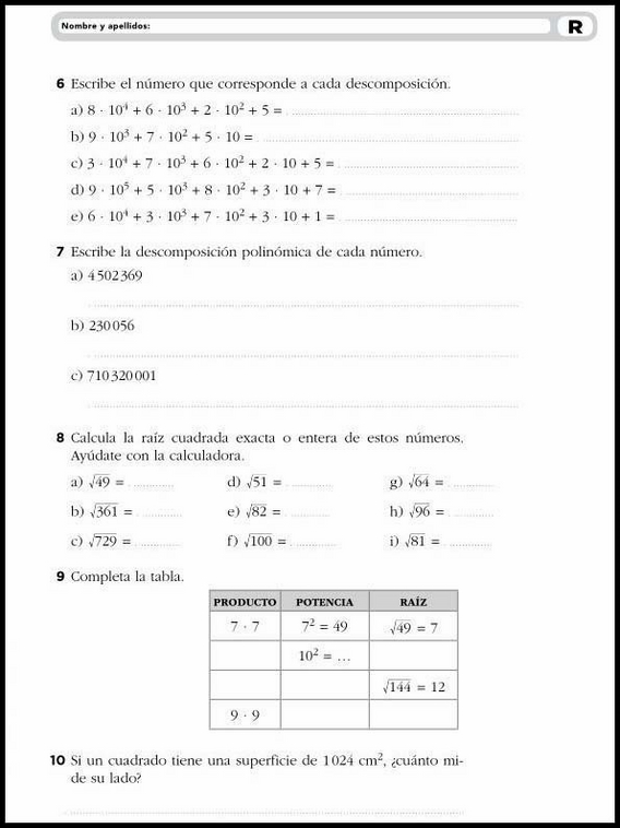 Exercícios de matemática para crianças de 11 anos 4