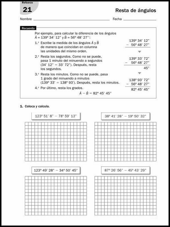 Entraînements de mathématiques pour enfants de 11 ans 43