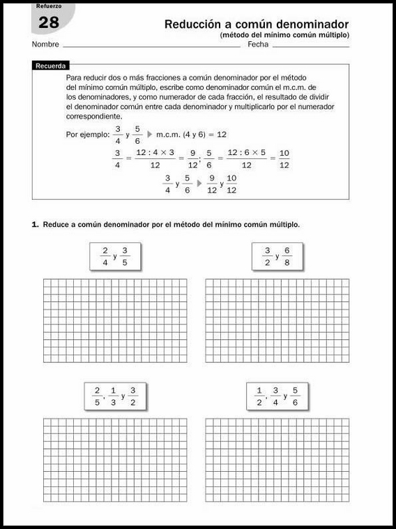 11 años 6º Educacion Primaria Refuerzo 50