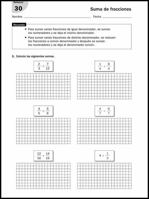 Entraînements de mathématiques pour enfants de 11 ans 52