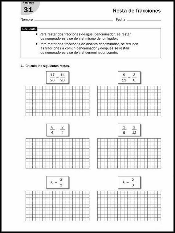 Exercícios de matemática para crianças de 11 anos 53