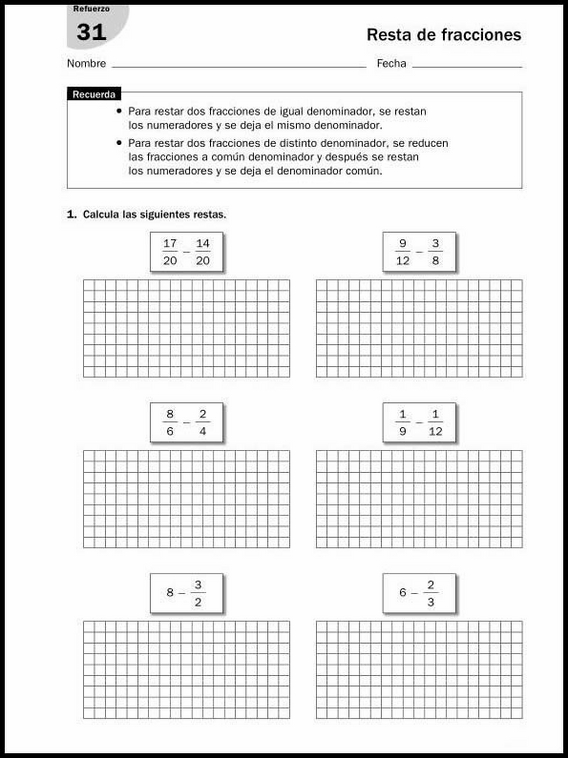 11 años 6º Educacion Primaria Refuerzo 53