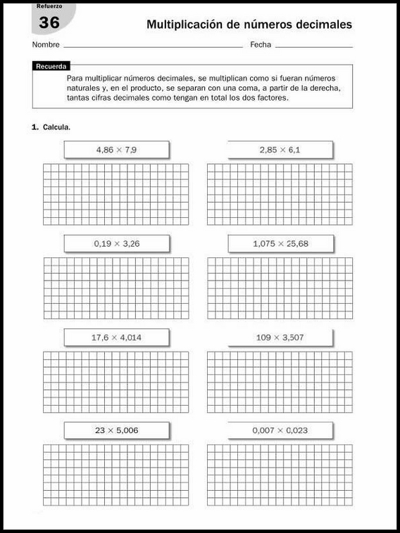 Exercícios de matemática para crianças de 11 anos 58