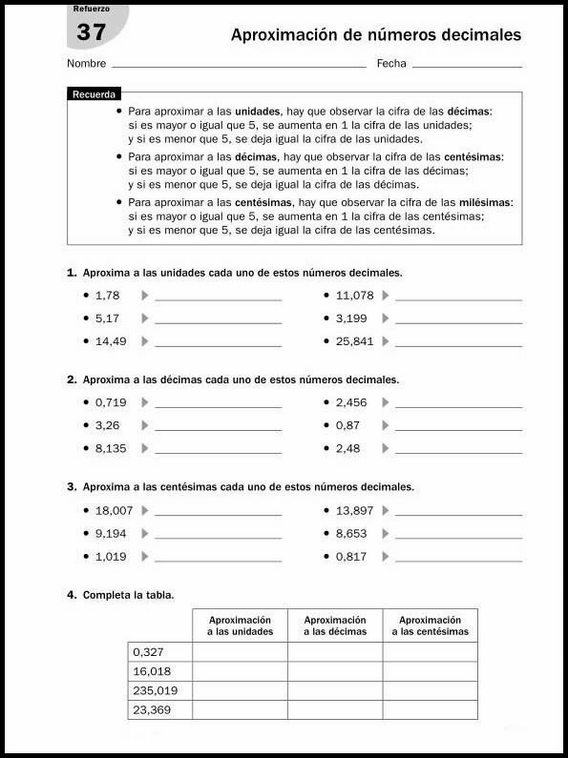 Exercícios de matemática para crianças de 11 anos 59