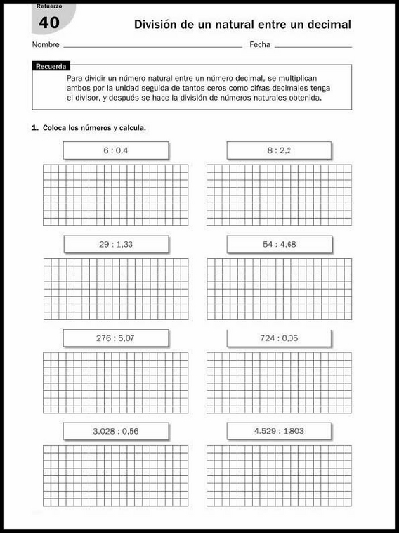 Exercícios de matemática para crianças de 11 anos 62