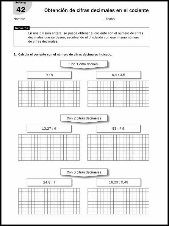 Exercícios de matemática para crianças de 11 anos 64