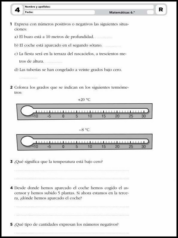 11 años 6º Educacion Primaria Refuerzo 7