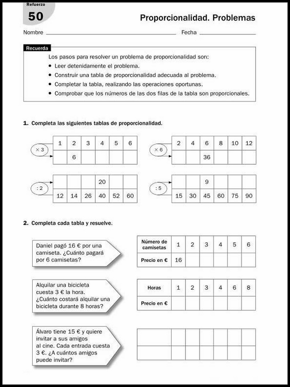 Exercícios de matemática para crianças de 11 anos 72