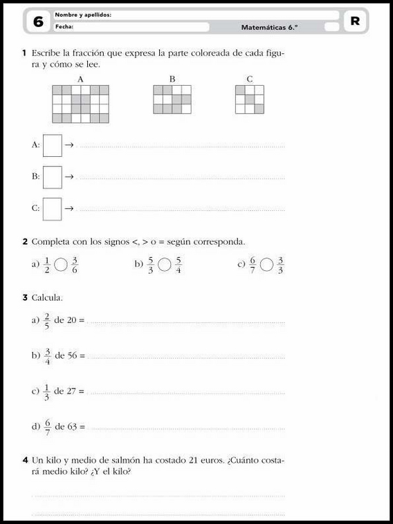Exercícios de matemática para crianças de 11 anos 9