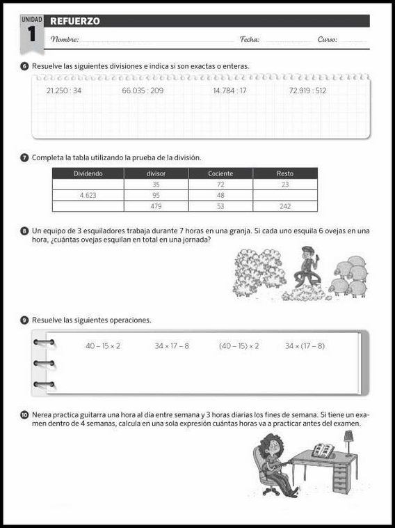 11 años 6º Educacion Primaria Refuerzo 98