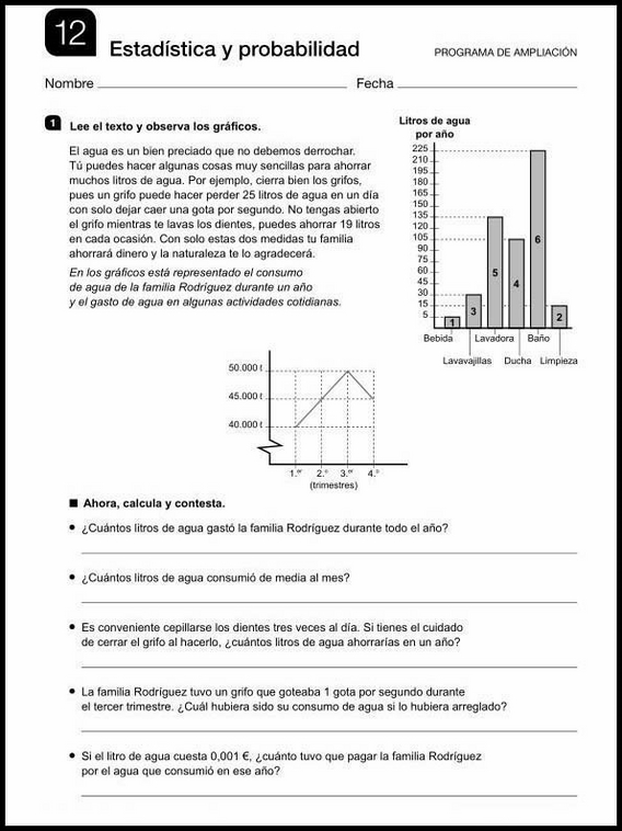 Mathe-Wiederholungsblätter für 11-Jährige 12