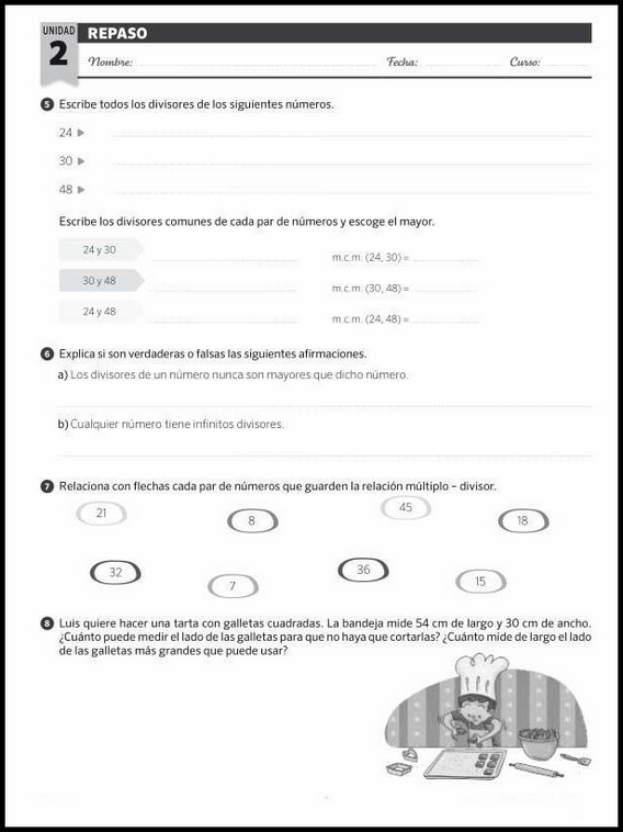 11 años 6º Educacion Primaria Repaso 17