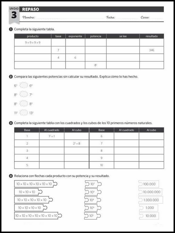 Maths Review Worksheets for 11-Year-Olds 19