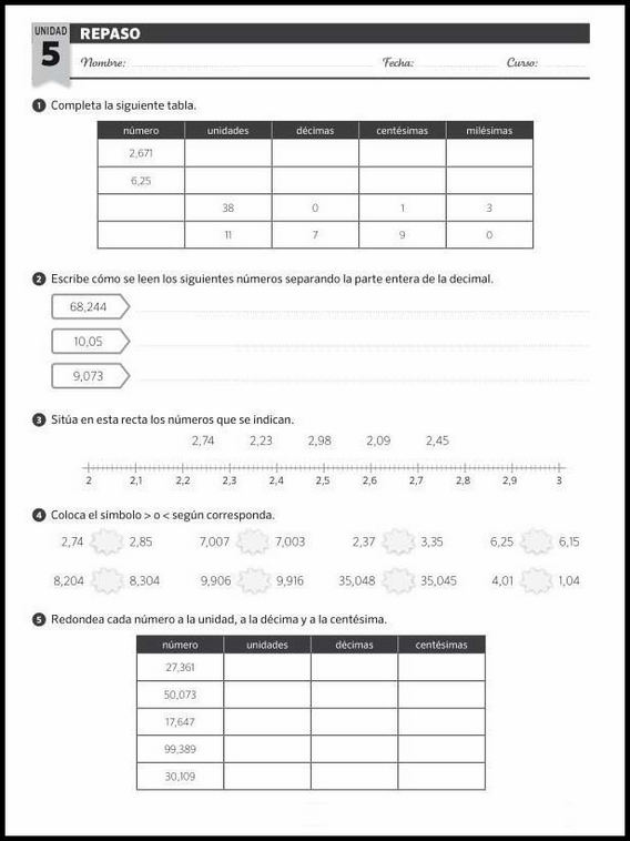 Maths Review Worksheets for 11-Year-Olds 25