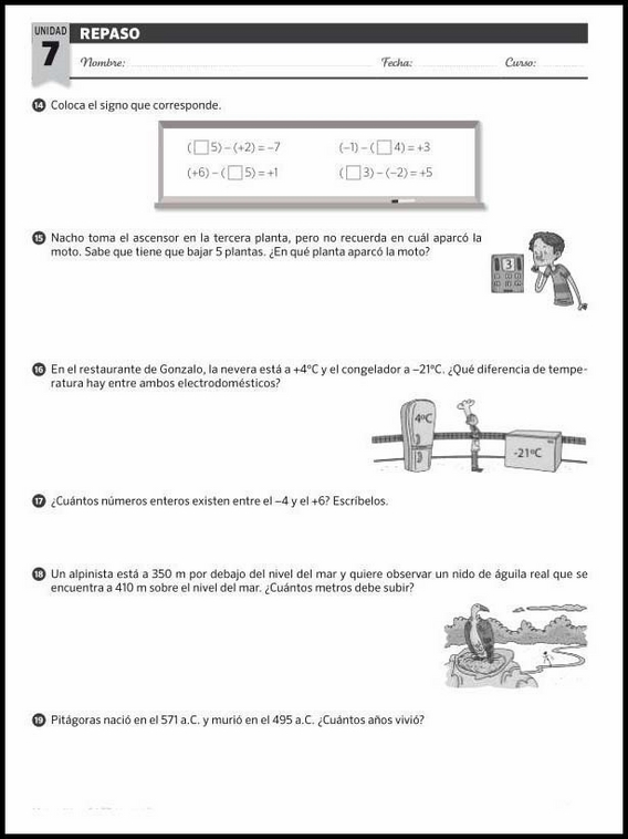 Revisões de matemática para crianças de 11 anos 33