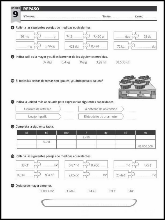 Maths Review Worksheets for 11-Year-Olds 38