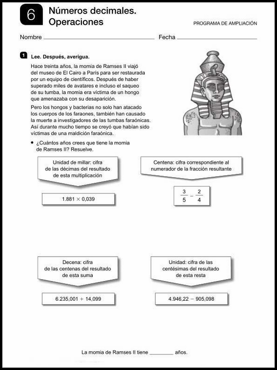 Mathe-Wiederholungsblätter für 11-Jährige 6