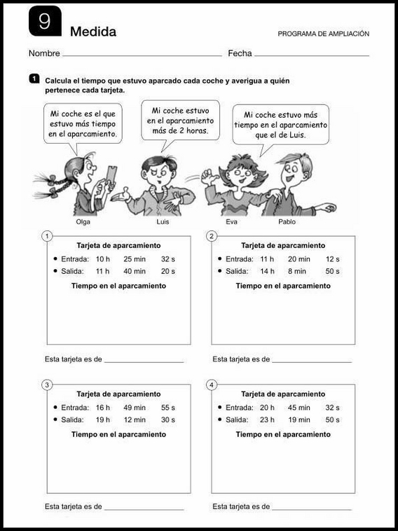 Maths Review Worksheets for 11-Year-Olds 9