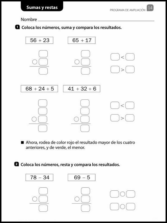 Esercizi di matematica per bambini di 6 anni 27