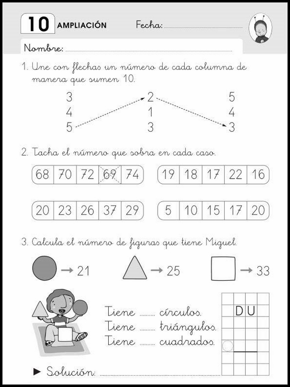 Mathe-Arbeitsblätter für 6-Jährige 38